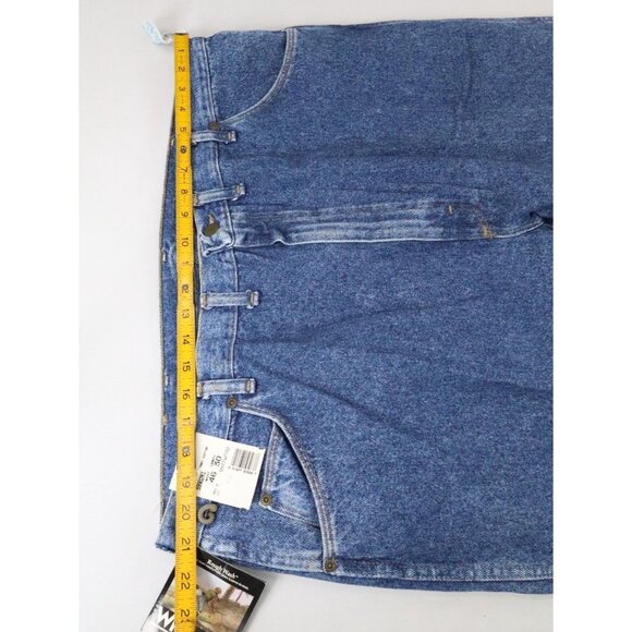 NWT Vintage Wrangler Rugged‎ Wear Regular Fit Jeans 46x30 USA Cotton Loop - Picture 7 of 10